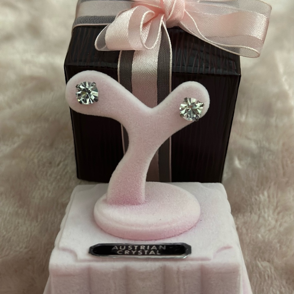 Cubic Zirconia Sterling Silver Earring